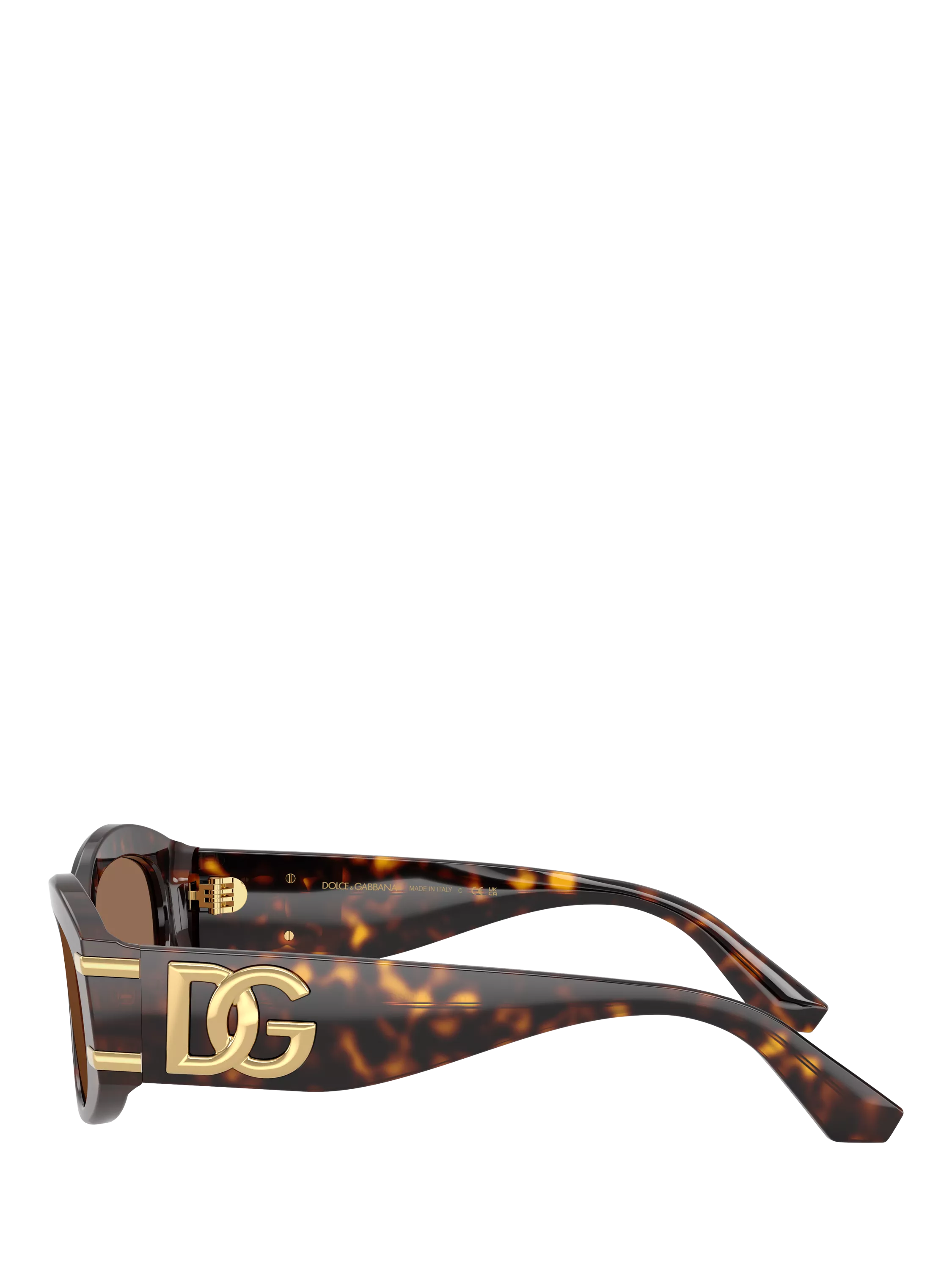 Dolce & Gabbana oval sunglasses Havana/Brown polyamide lenses, UK version