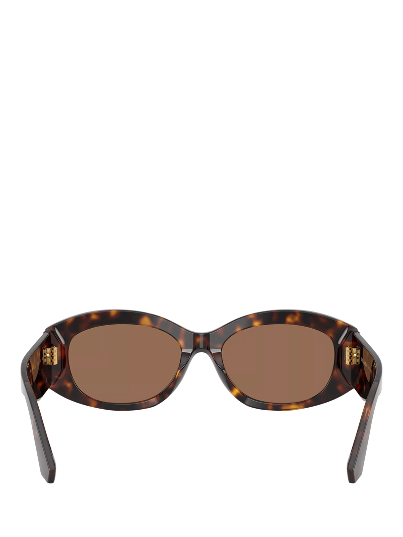 Dolce & Gabbana oval sunglasses Havana/Brown polyamide lenses, UK version