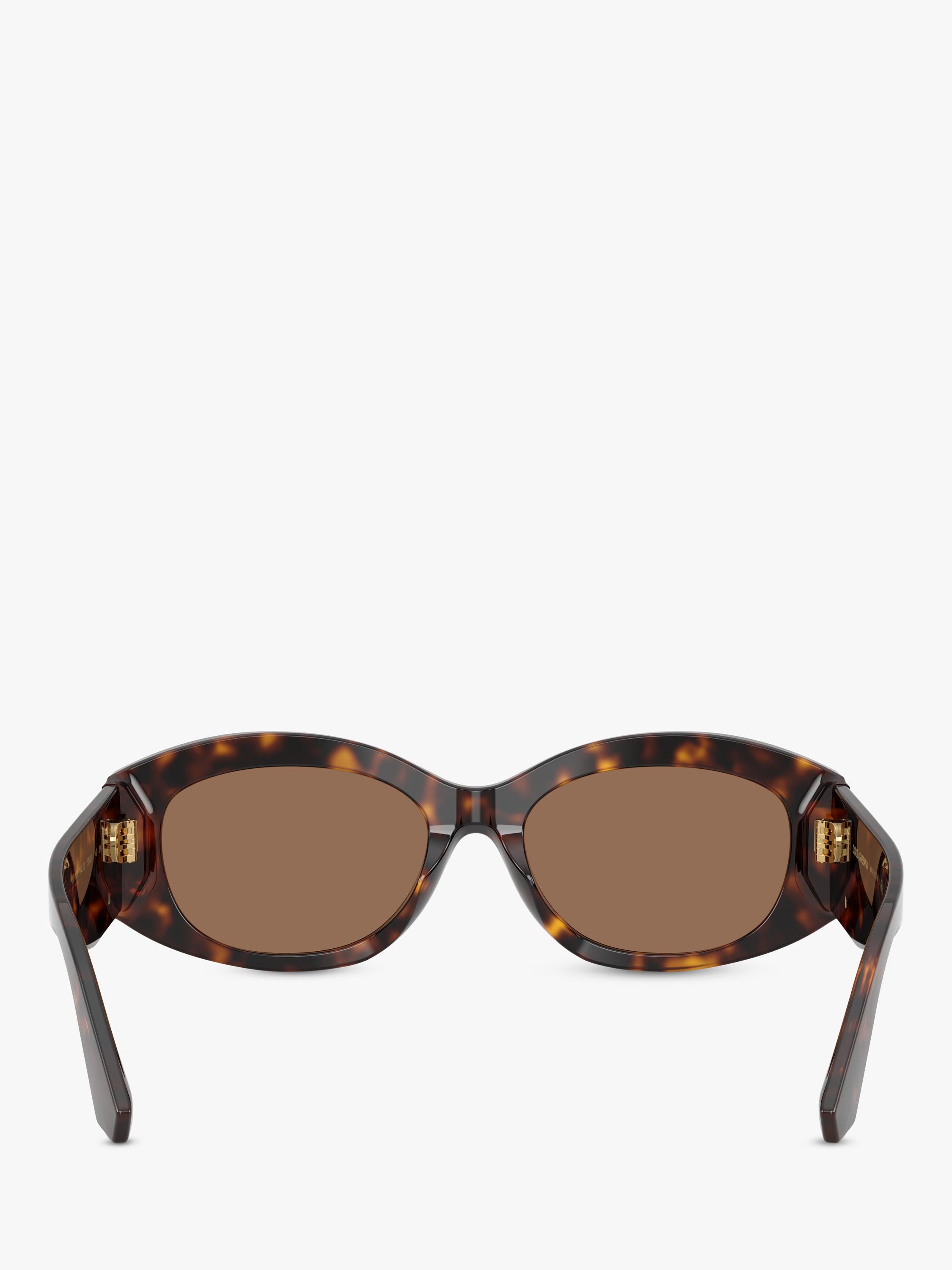 Dolce & Gabbana oval sunglasses Havana/Brown polyamide lenses, UK version