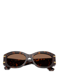 Dolce & Gabbana oval sunglasses Havana/Brown polyamide lenses, UK version
