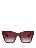 Dolce & Gabbana square sunglasses bordeaux/red gradient 53mm, imported from the UK