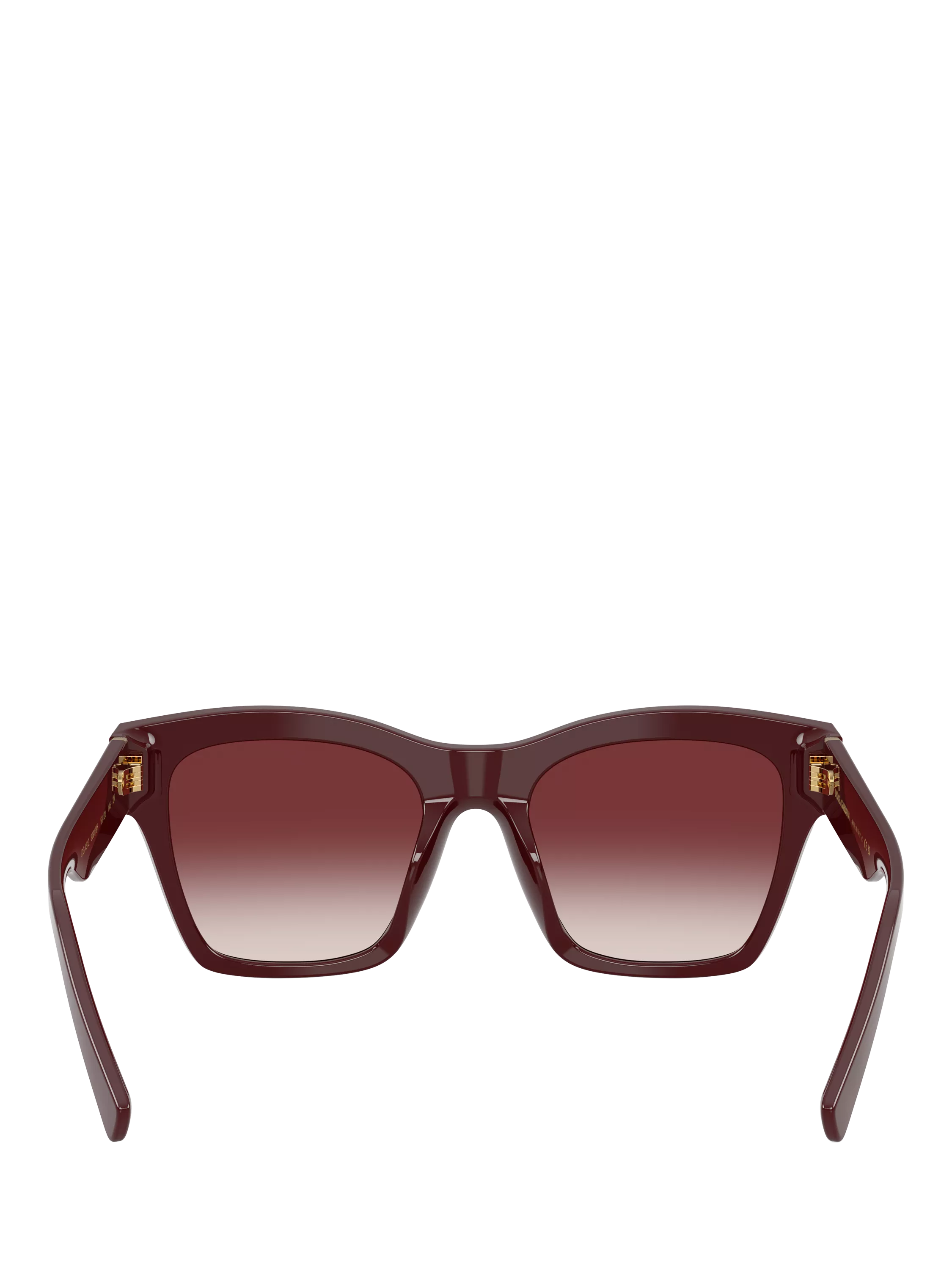 Dolce & Gabbana square sunglasses bordeaux/red gradient 53mm, imported from the UK
