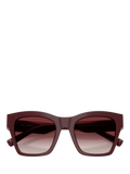 Dolce & Gabbana square sunglasses bordeaux/red gradient 53mm, imported from the UK