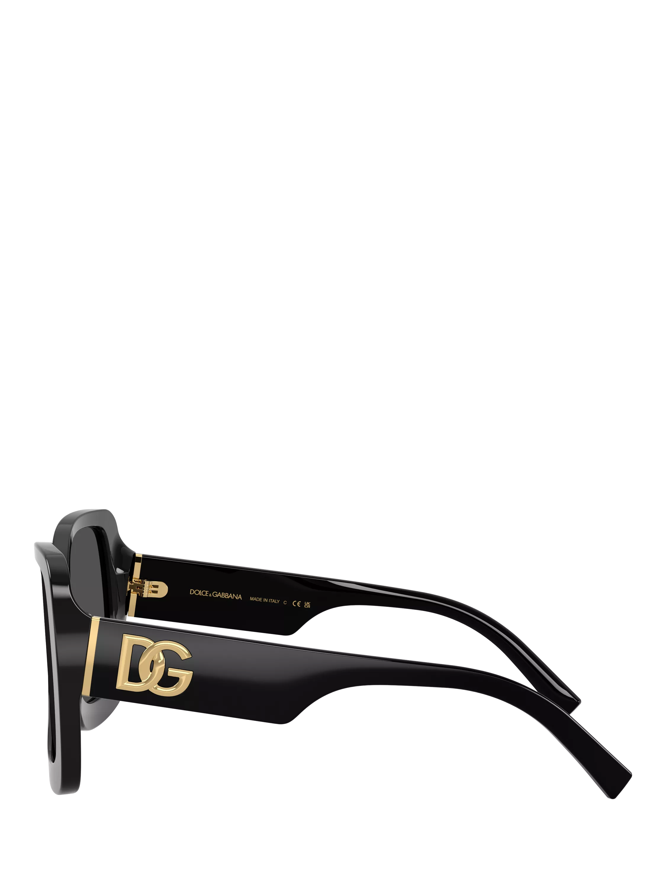 Dolce Gabbana square sunglasses black grey - British product