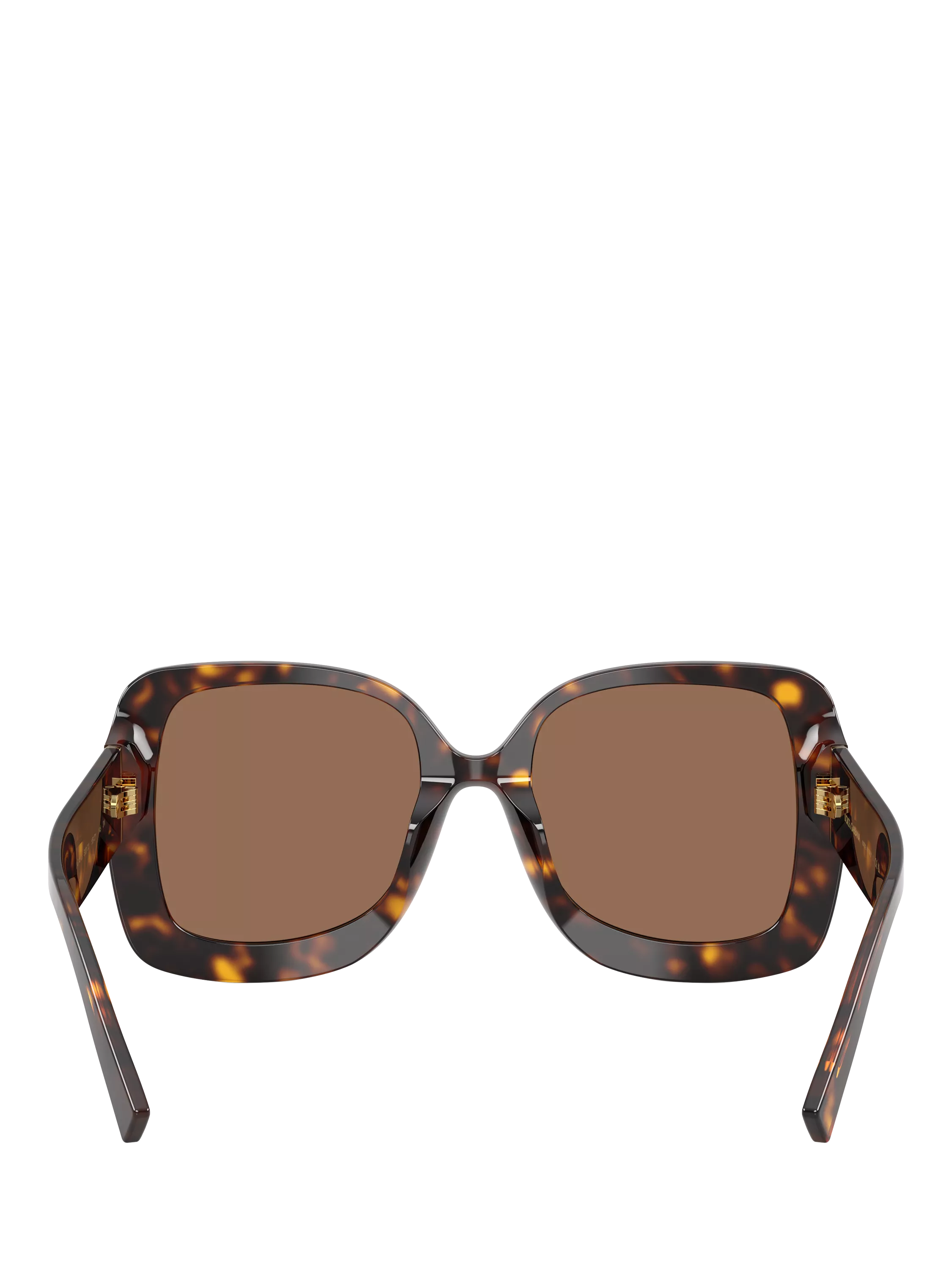 Dolce & Gabbana women's square sunglasses Havana/Brown 55mm (British brand)