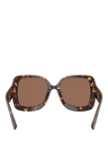 Dolce & Gabbana women's square sunglasses Havana/Brown 55mm (British brand)