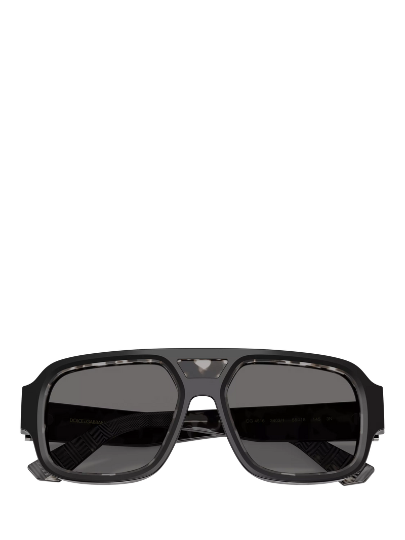 Dolce & Gabbana DG4516 square sunglasses black frame - British product