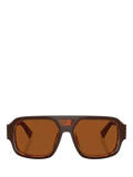 Dolce & Gabbana men's square sunglasses dark brown, imported from the UK