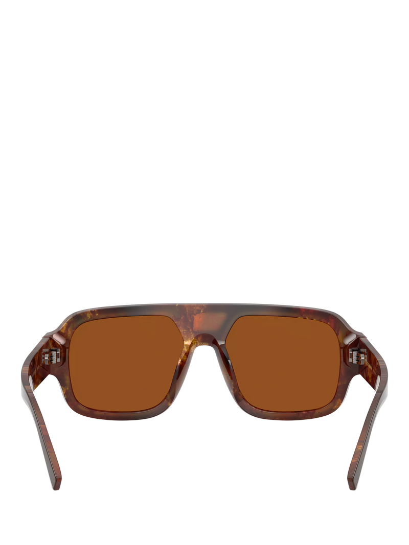 Dolce & Gabbana men's square sunglasses dark brown, imported from the UK