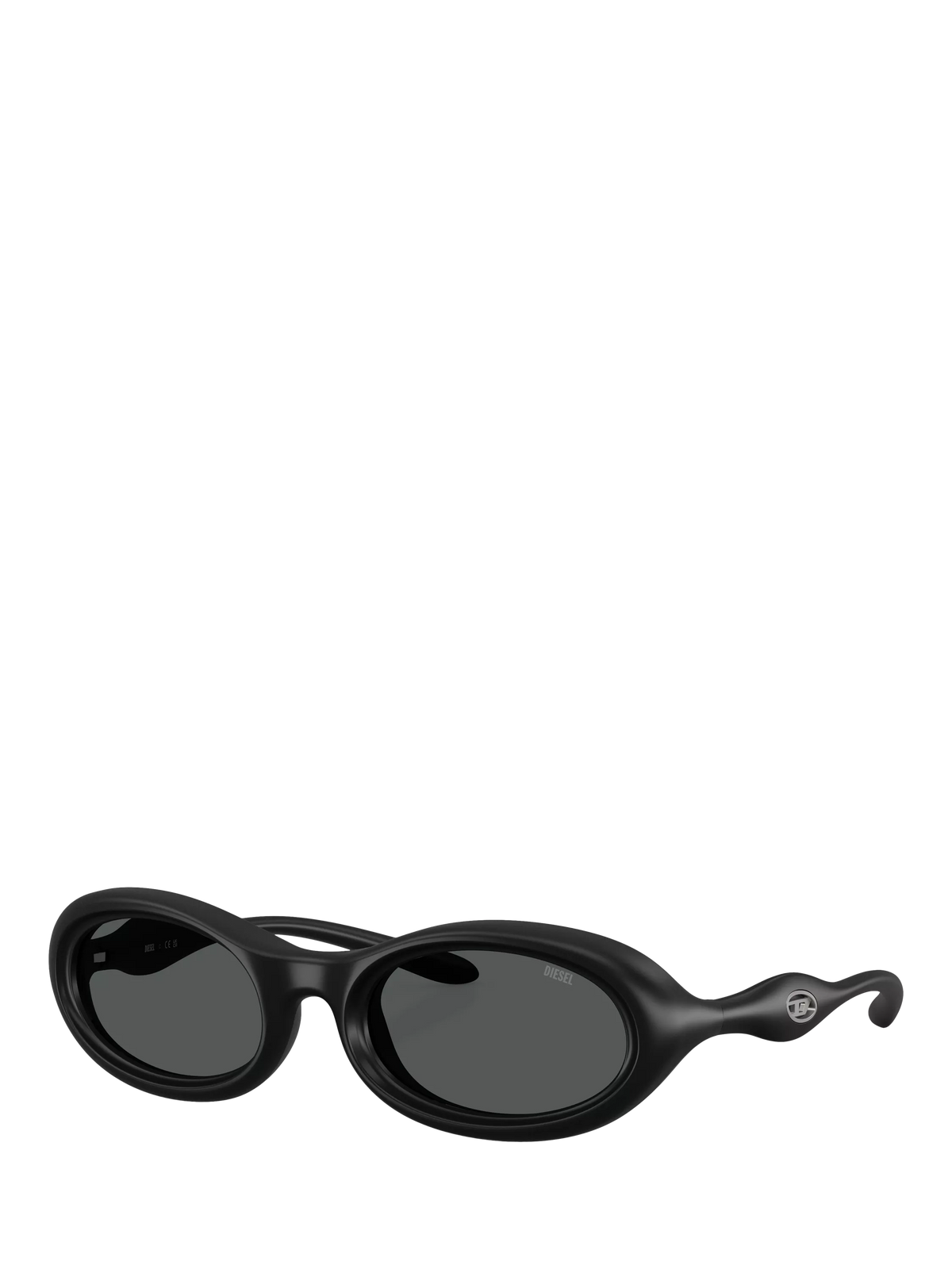 Diesel oval sunglasses matte black grey lenses (British brand)