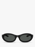 Diesel oval sunglasses matte black grey lenses (British brand)