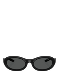 Diesel oval sunglasses matte black grey lenses (British brand)