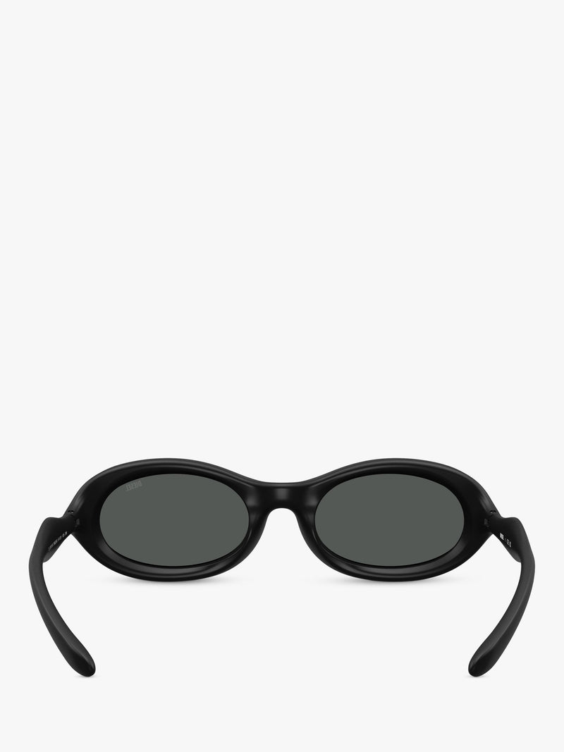 Diesel oval sunglasses matte black grey lenses (British brand)