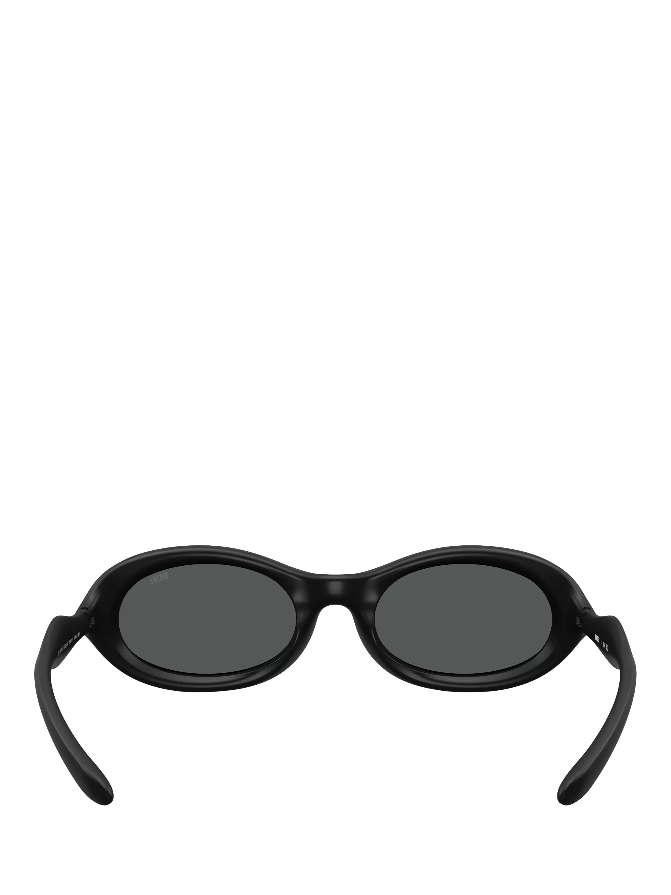 Diesel oval sunglasses matte black grey lenses (British brand)