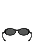 Diesel oval sunglasses matte black grey lenses (British brand)