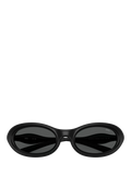 Diesel oval sunglasses matte black grey lenses (British brand)