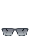 Emporio Armani rectangular sunglasses matte blue gradient - British product