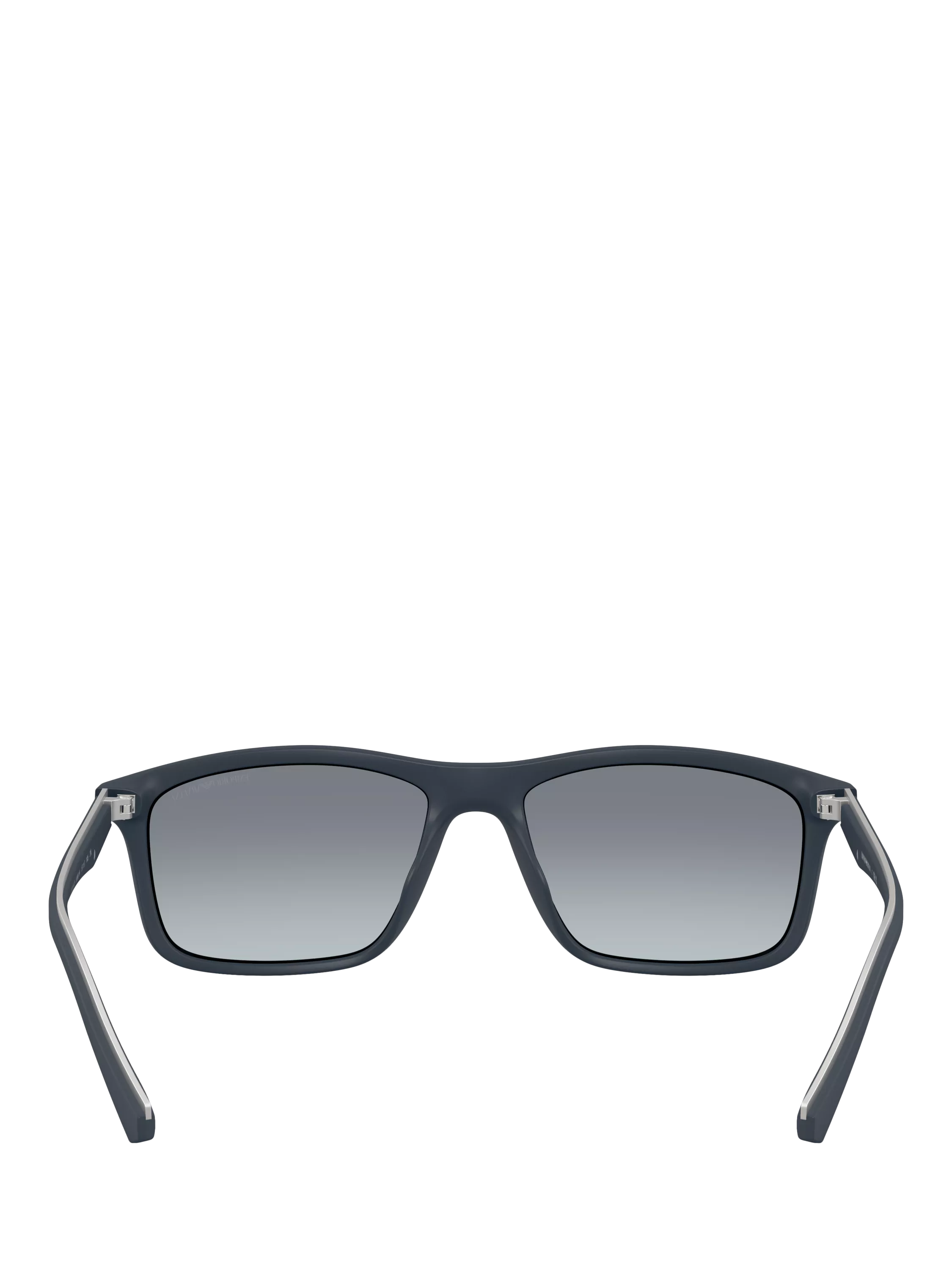 Emporio Armani rectangular sunglasses matte blue gradient - British product