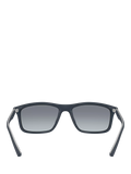 Emporio Armani rectangular sunglasses matte blue gradient - British product