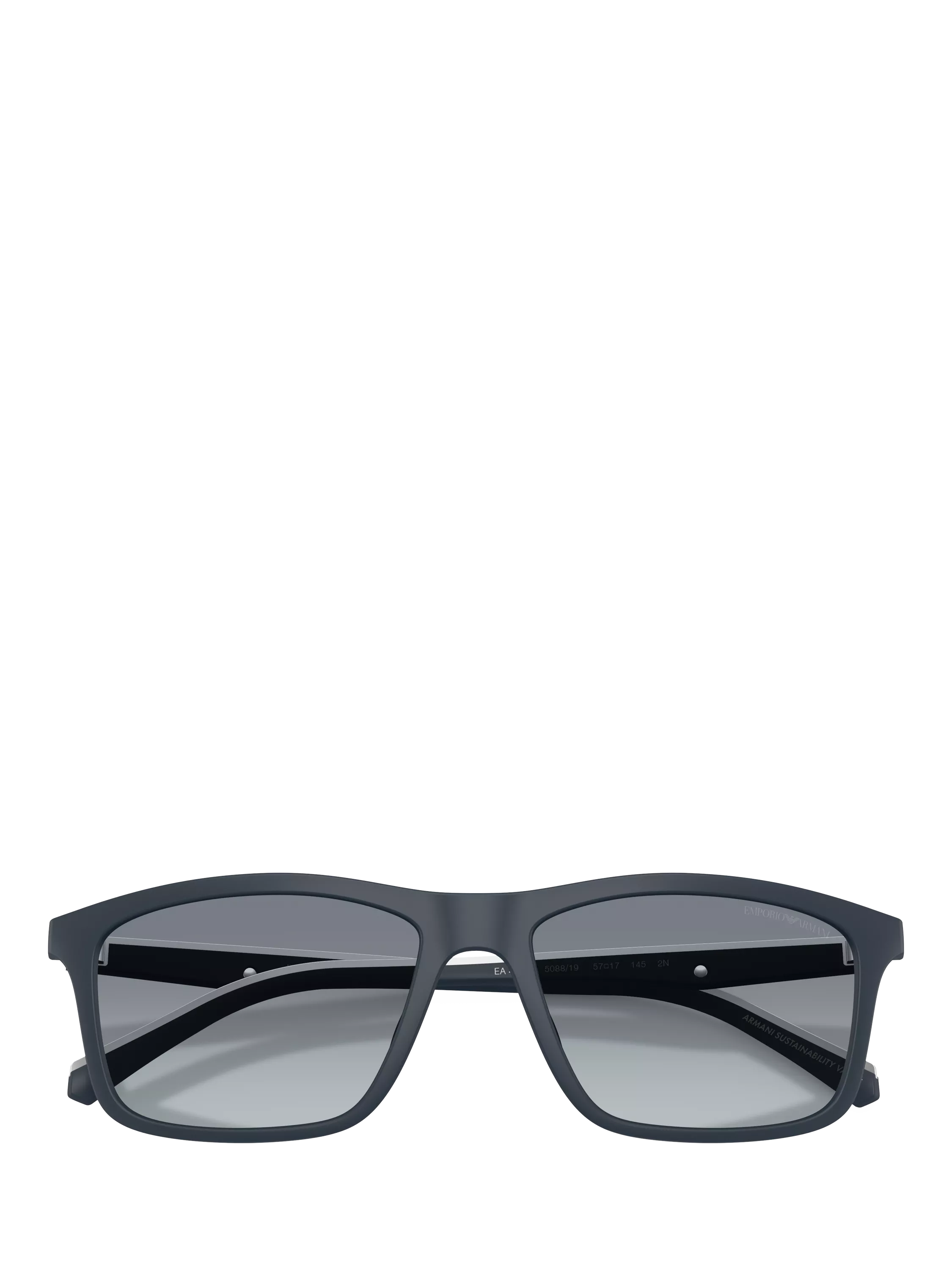 Emporio Armani rectangular sunglasses matte blue gradient - British product