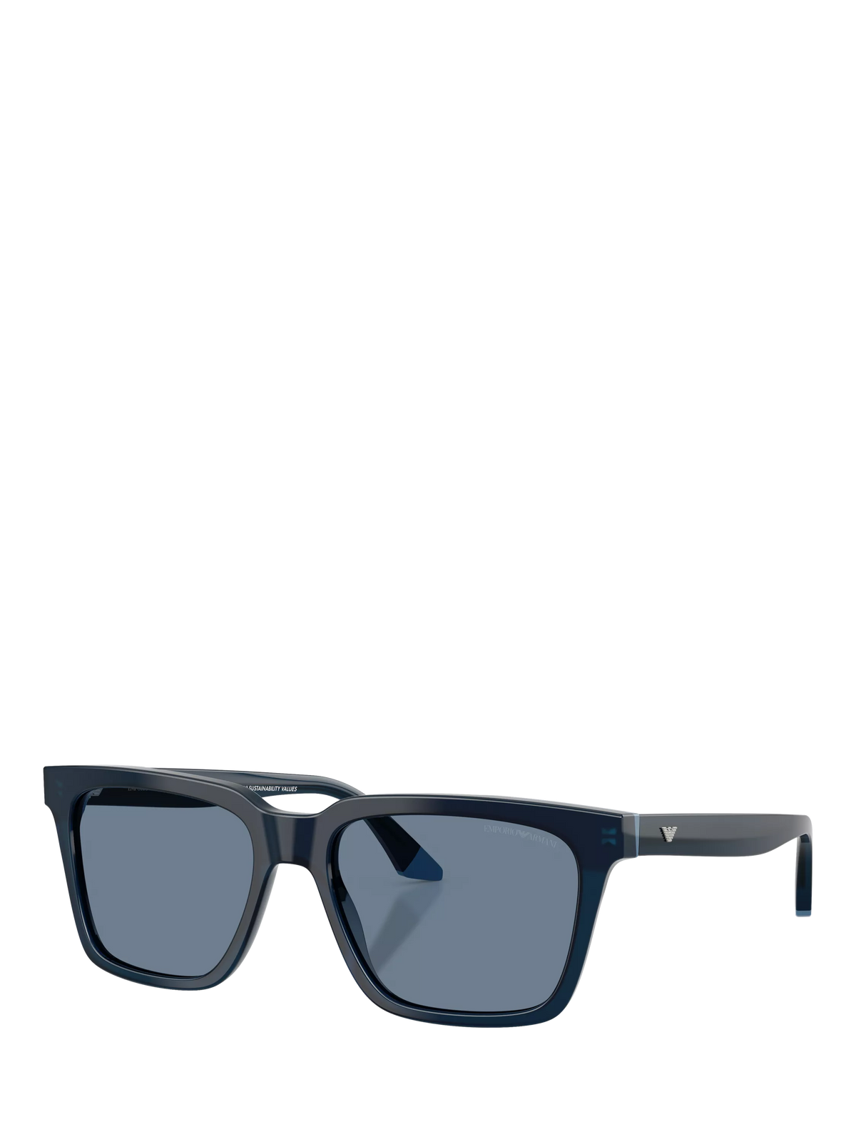 Emporio Armani polarised square sunglasses blue acetate - British product