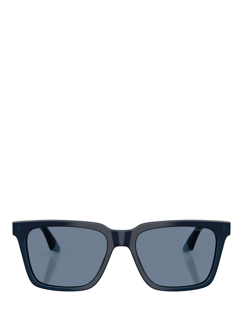 Emporio Armani polarised square sunglasses blue acetate - British product