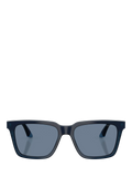 Emporio Armani polarised square sunglasses blue acetate - British product