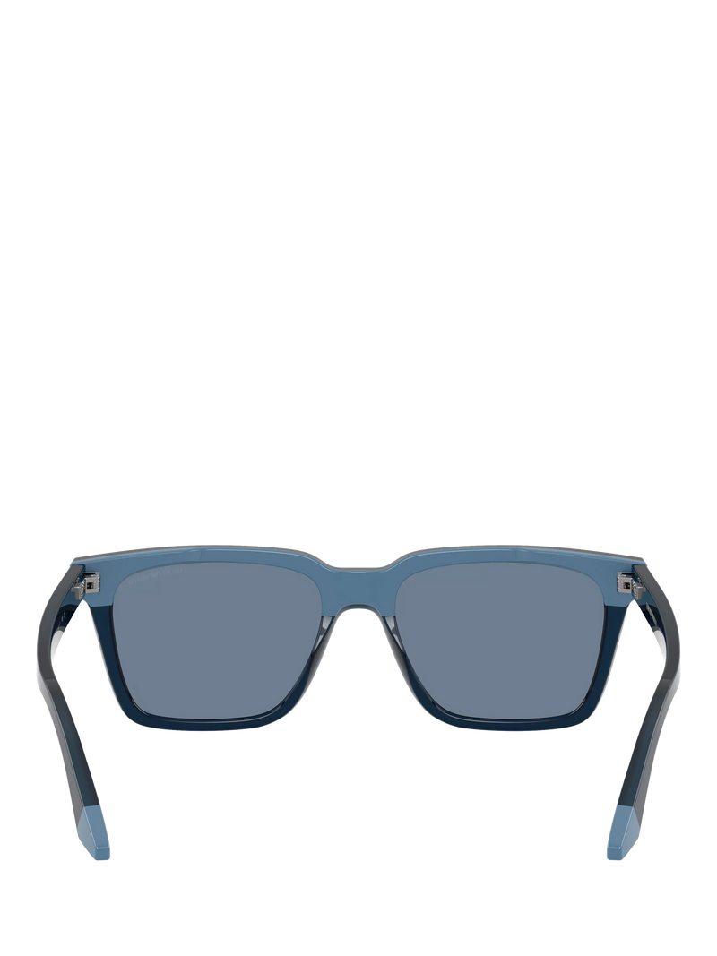 Emporio Armani polarised square sunglasses blue acetate - British product