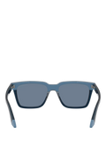Emporio Armani polarised square sunglasses blue acetate - British product