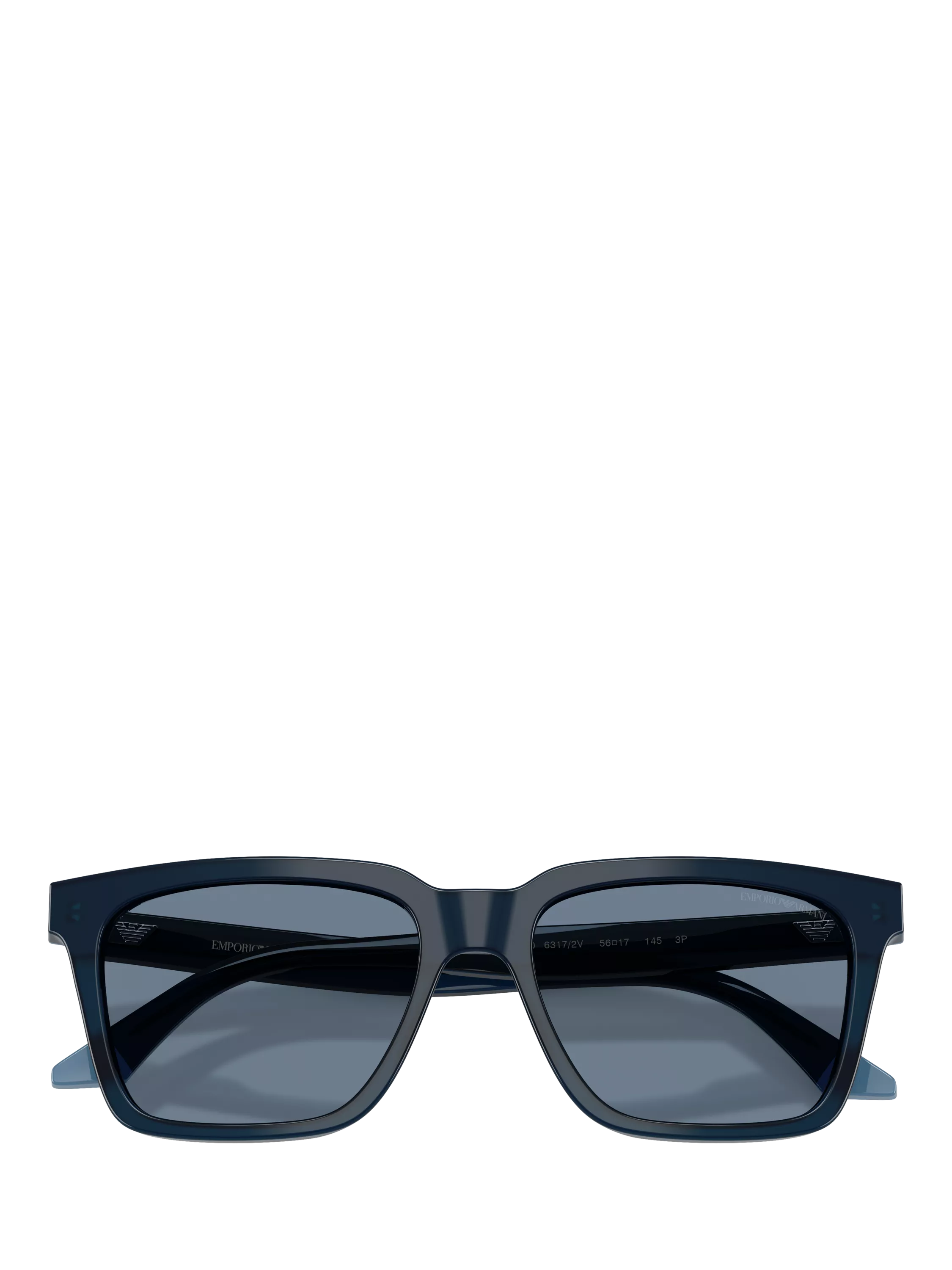 Emporio Armani polarised square sunglasses blue acetate - British product