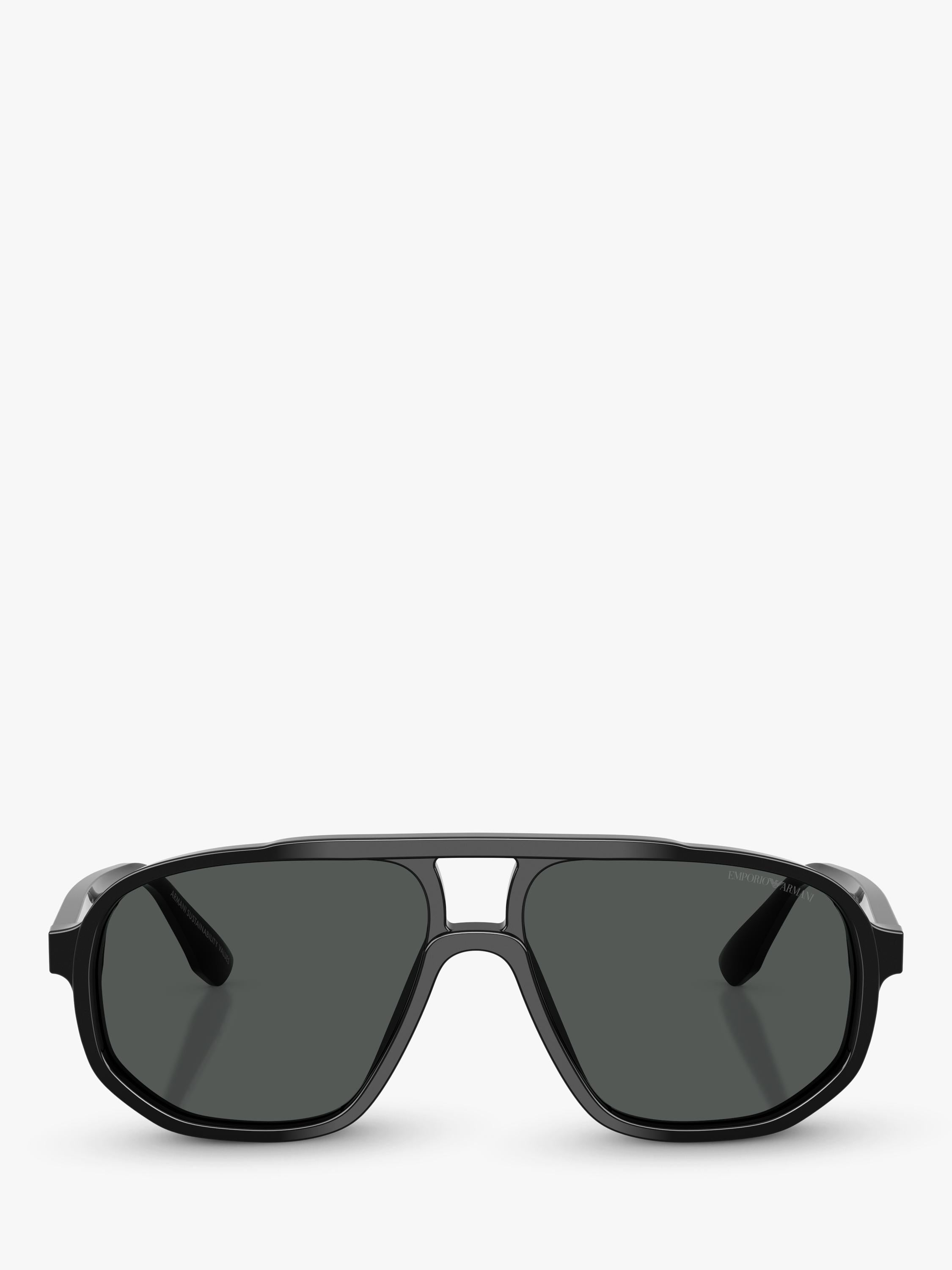Emporio Armani aviator sunglasses black frame 57mm, UK version