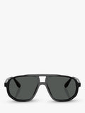 Emporio Armani aviator sunglasses black frame 57mm, UK version