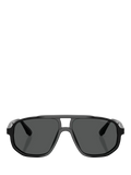 Emporio Armani aviator sunglasses black frame 57mm, UK version