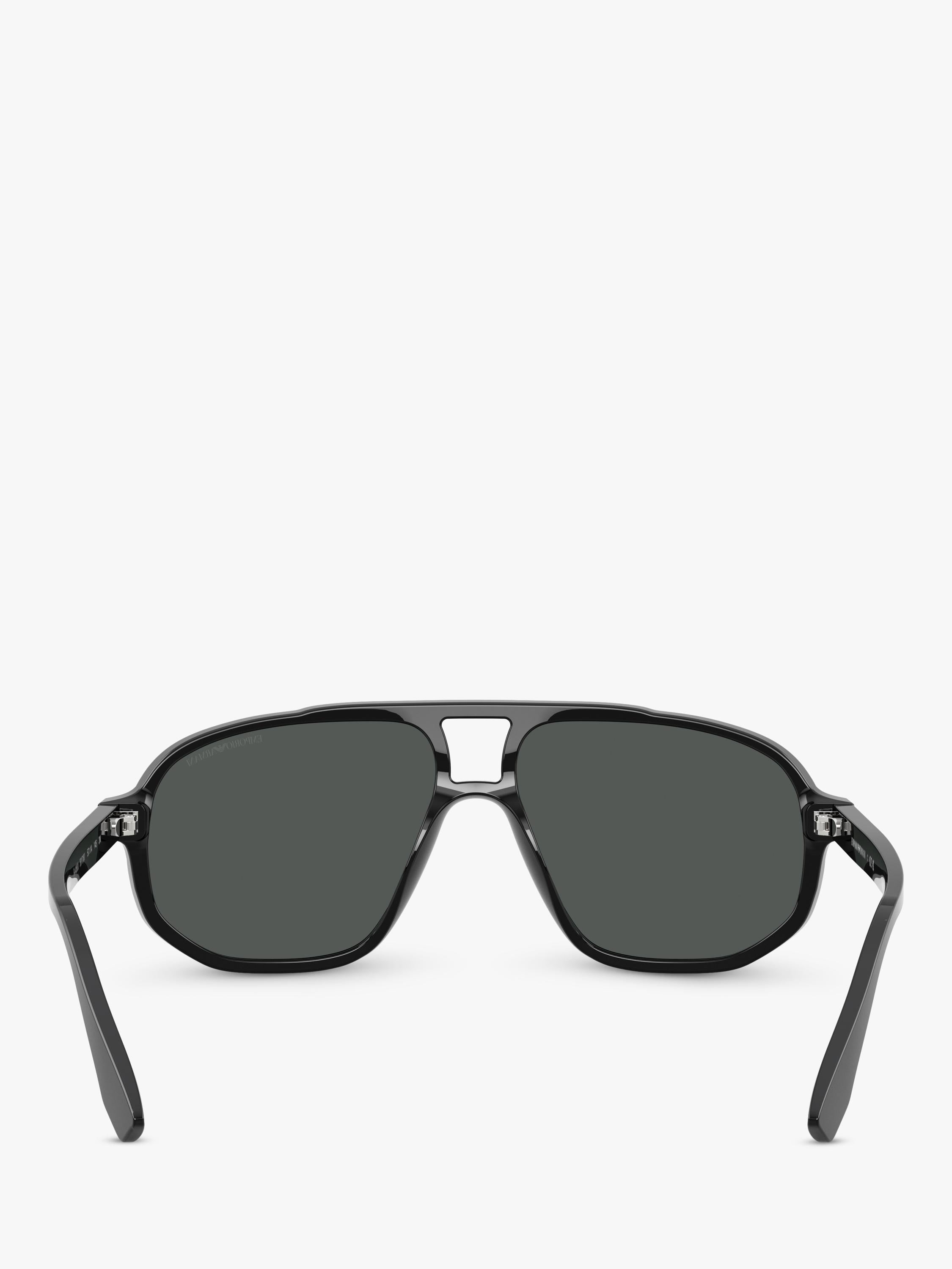 Emporio Armani aviator sunglasses black frame 57mm, UK version