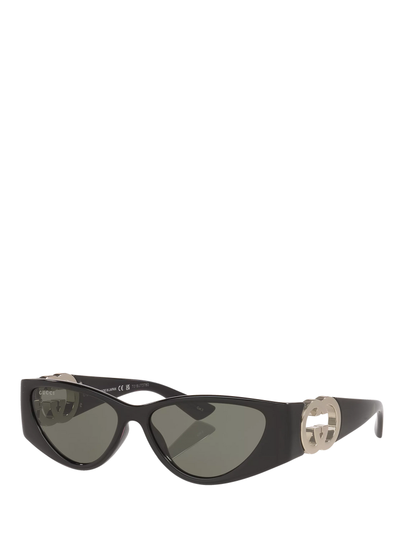 Gucci Women's Cat Eye Sunglasses - Black Frame