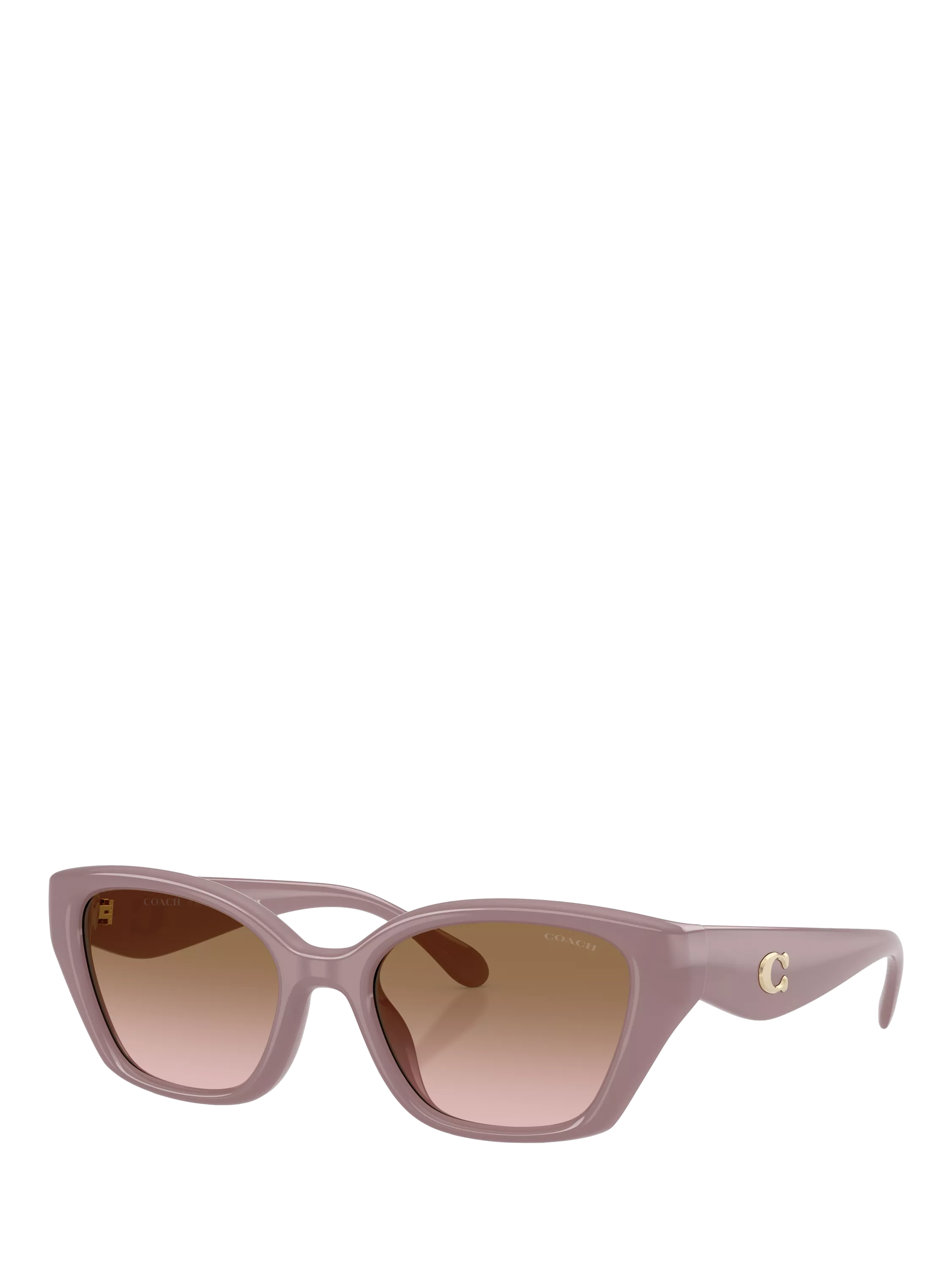 Coach irregular sunglasses brown gradient 53mm - British product
