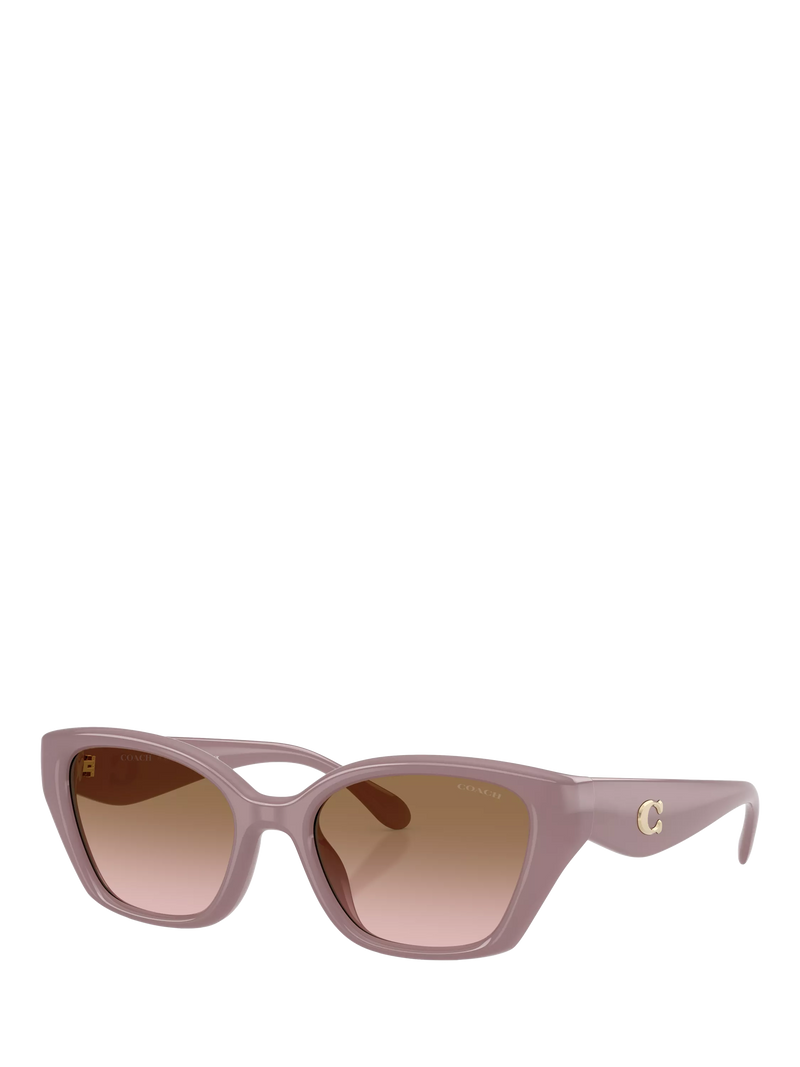 Coach irregular sunglasses brown gradient 53mm - British product