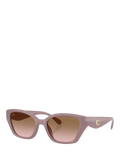 Coach irregular sunglasses brown gradient 53mm - British product
