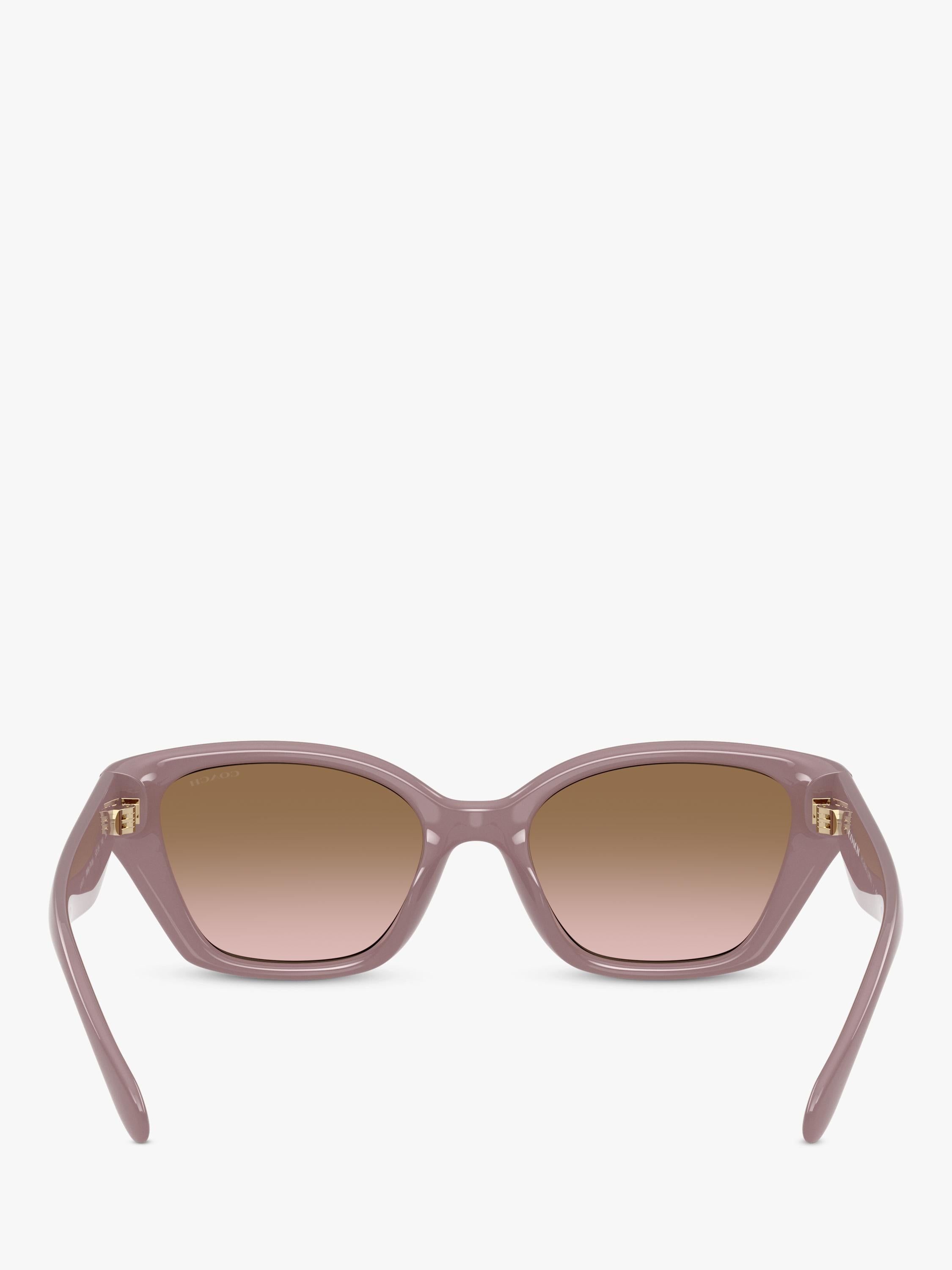 Coach irregular sunglasses brown gradient 53mm - British product