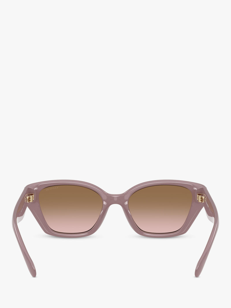 Coach irregular sunglasses brown gradient 53mm - British product