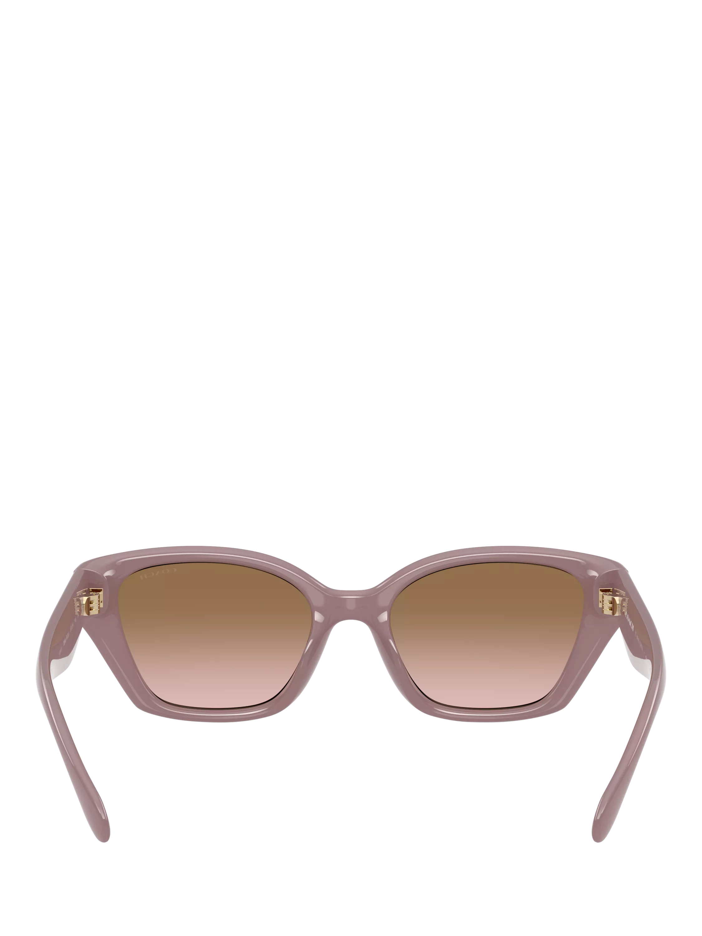 Coach irregular sunglasses brown gradient 53mm - British product