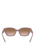 Coach irregular sunglasses brown gradient 53mm - British product