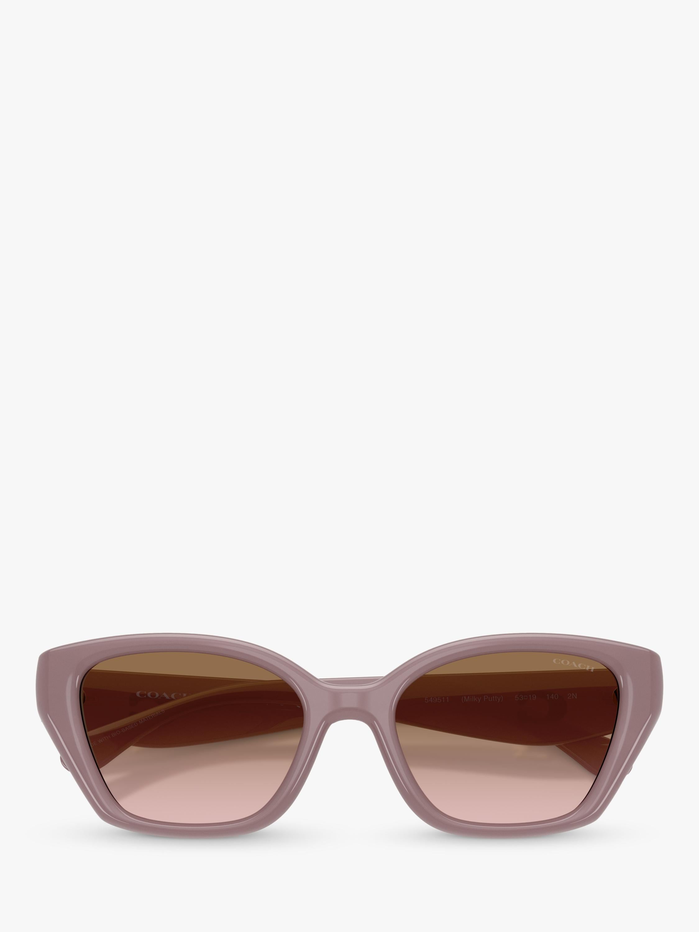Coach irregular sunglasses brown gradient 53mm - British product