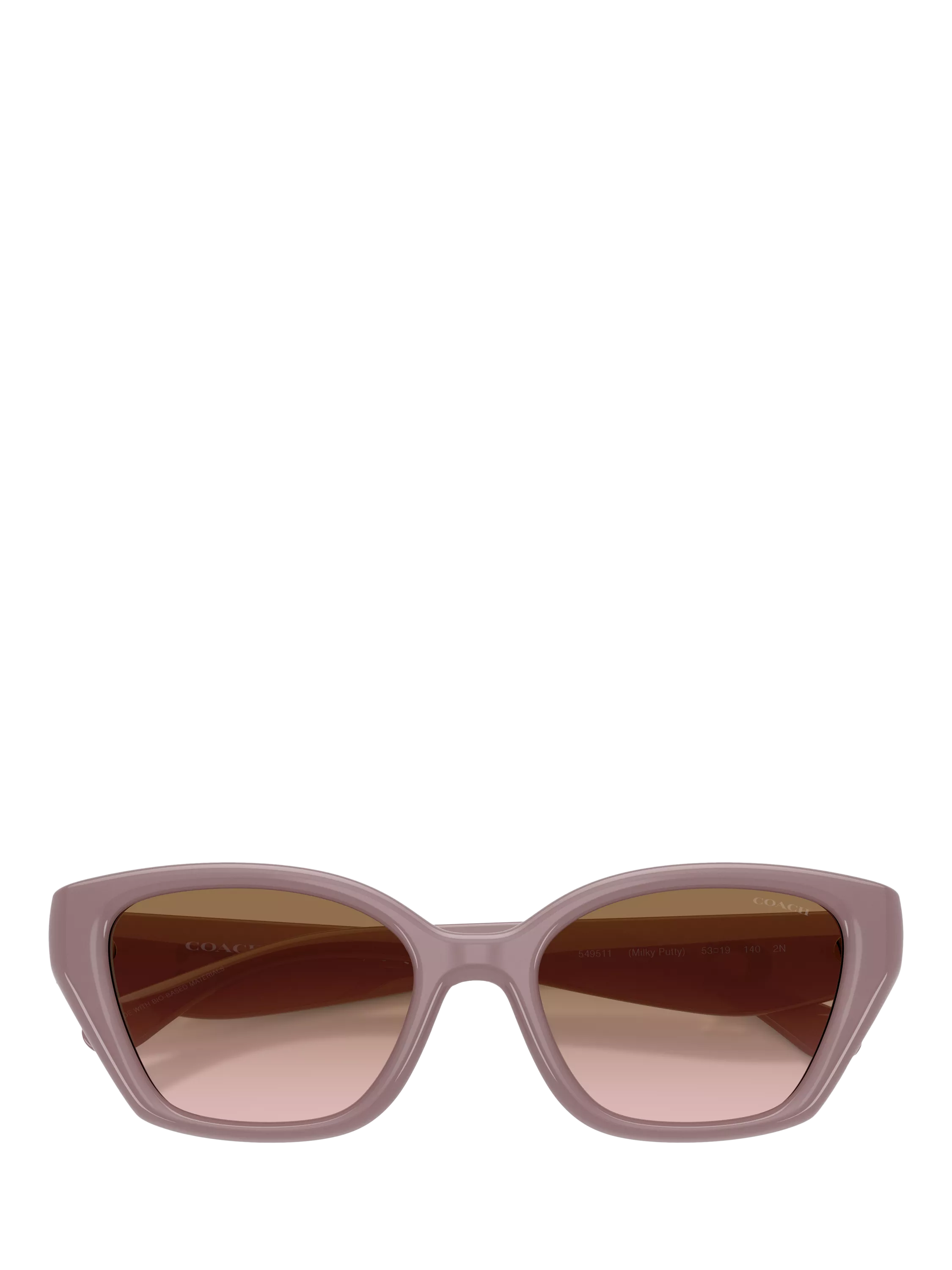 Coach irregular sunglasses brown gradient 53mm - British product