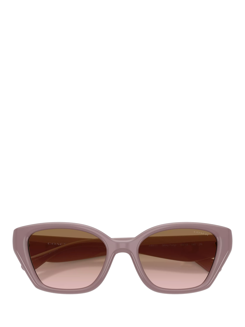 Coach irregular sunglasses brown gradient 53mm - British product