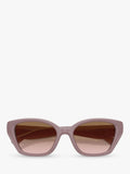 Coach irregular sunglasses brown gradient 53mm - British product