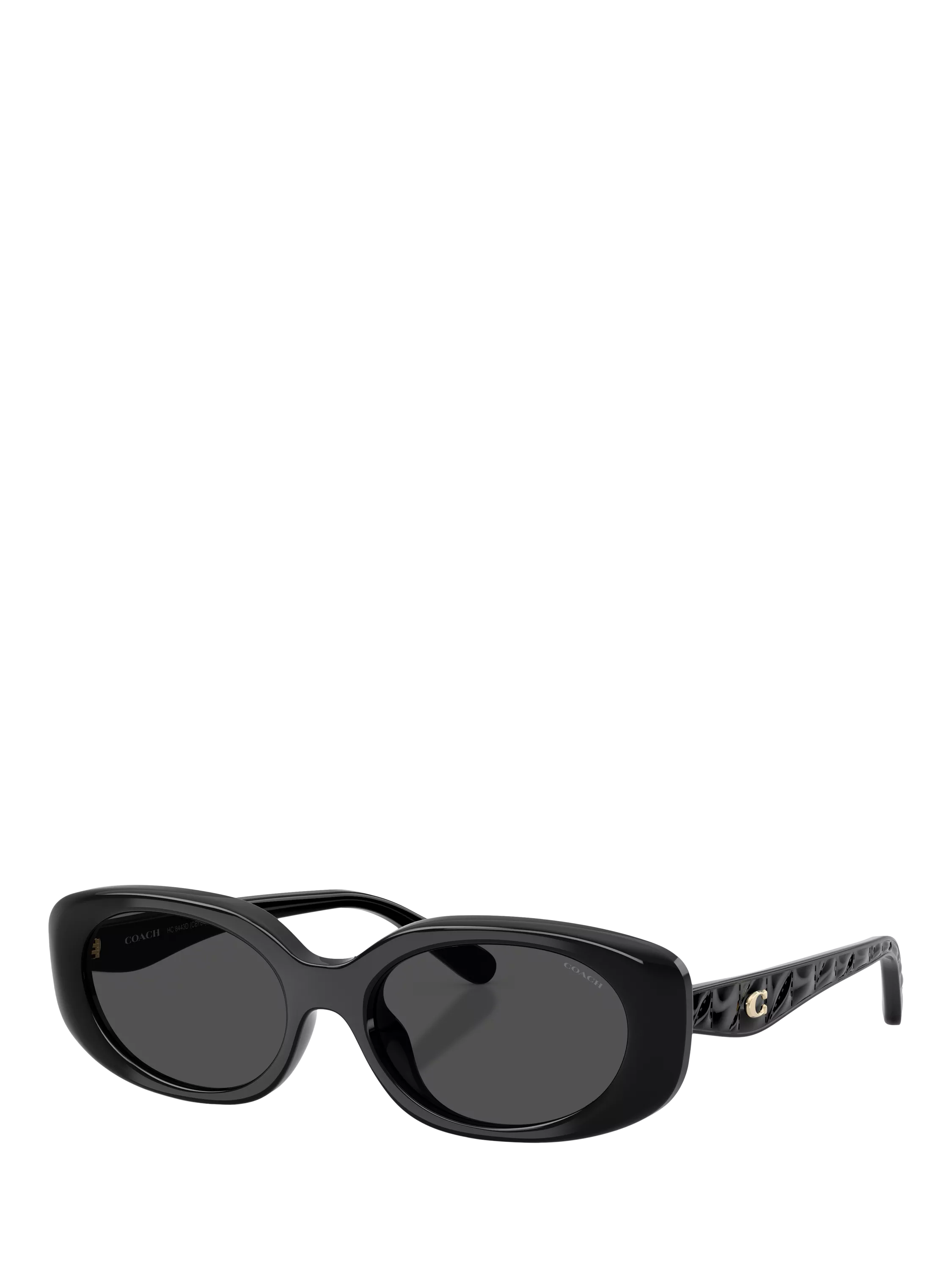 Coach oval sunglasses black frame grey lenses - imported from the UK