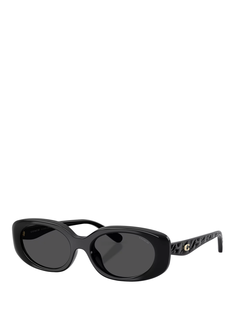 Coach oval sunglasses black frame grey lenses - imported from the UK