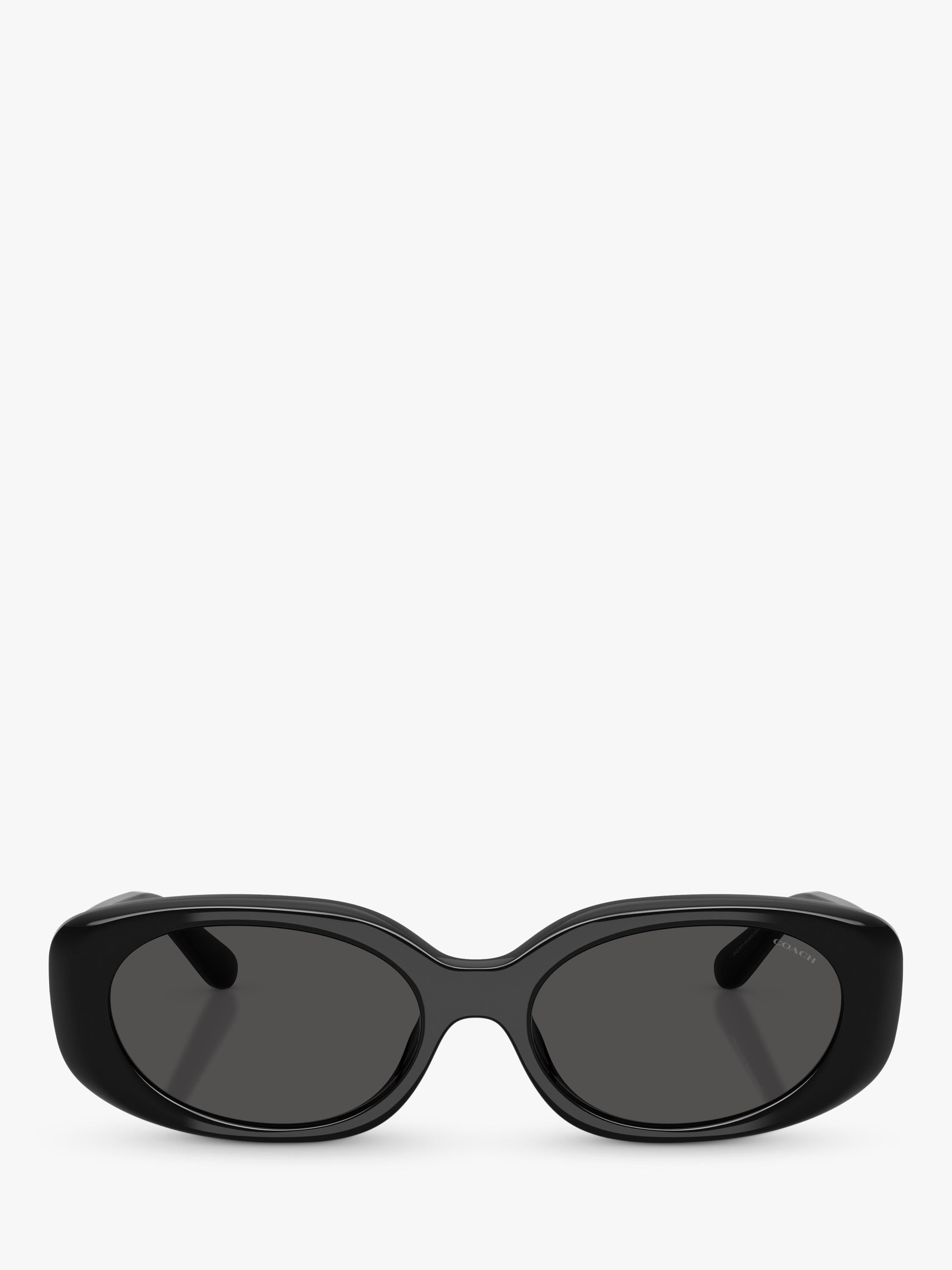 Coach oval sunglasses black frame grey lenses - imported from the UK