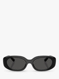 Coach oval sunglasses black frame grey lenses - imported from the UK